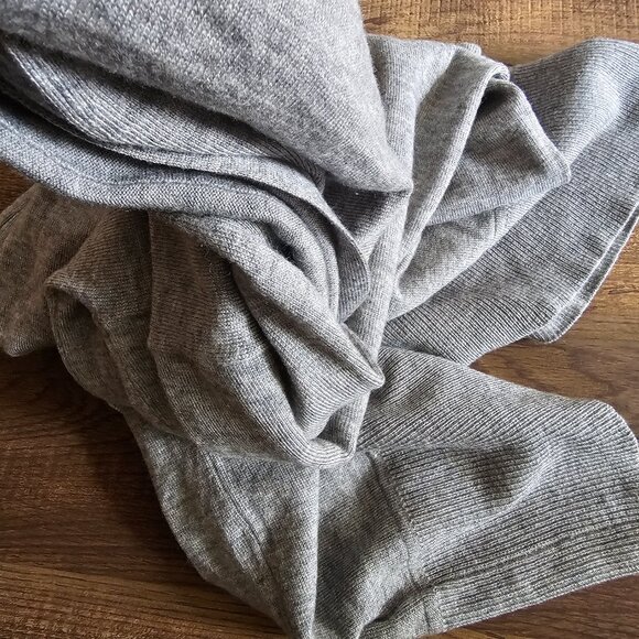 M&S Per Una 41% Wool Blend Long Cardigan, UK10/US6/S Grey - Picture 4 of 11